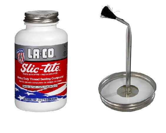 Veda Rosca Liquido com Teflon LA-CO SLIC TITE Branco 236,6ml 42019 5 0c7f00d51fe26226cd77d6ae4210bf96