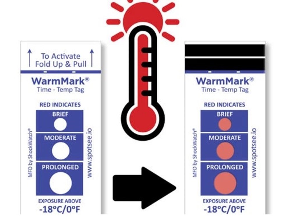 Etiqueta para Refrigeração WarmMark 5°C/41°F - Pct c/100pçs 16 5fdabd3a755ff3983c1cfd803274cd44